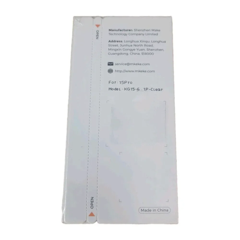 Tempered Glass Screen Protector 3 Pack–9H Hardness–For iPhone 15 Pro